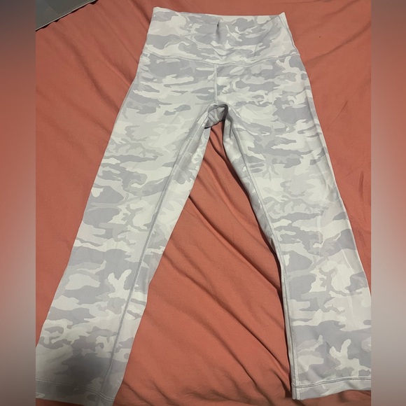 Lululemon Wunder Under HR Tight 25* Jacquard White Camo - Picture 1 of 2